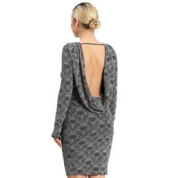 LA Fatima Deep V-Neck Party Mini Dress - Picture 2 of 4